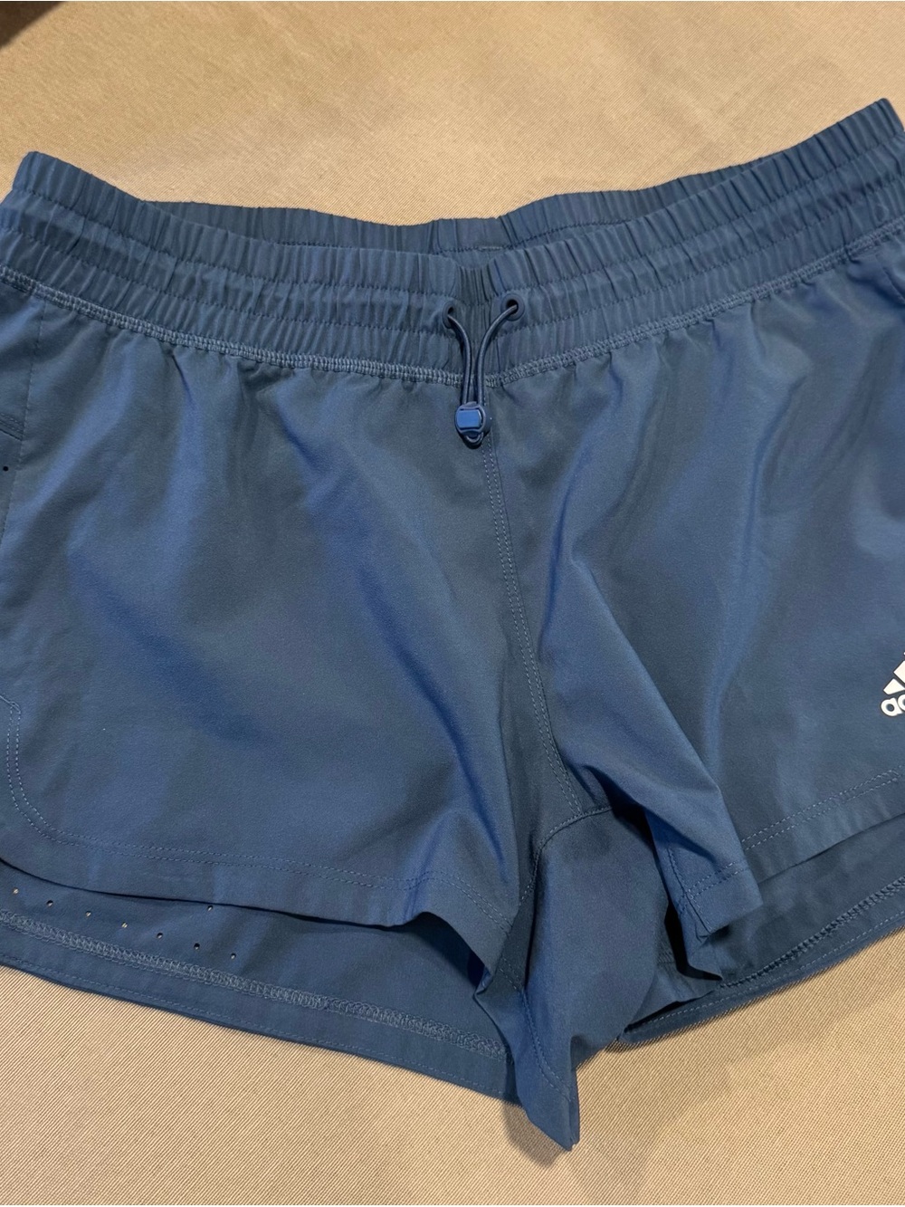 adidas Women's Blue Athletic Running Shorts